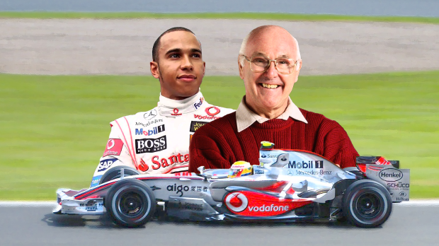 Murray Walker commentated on one Lewis Hamilton race