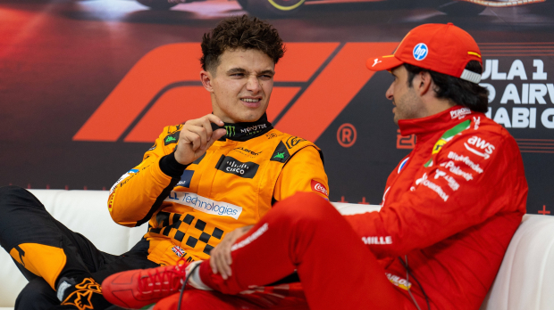 Lando Norris, Carlos Sainz, McLaren, Ferrari, Abu Dhabi, 2024