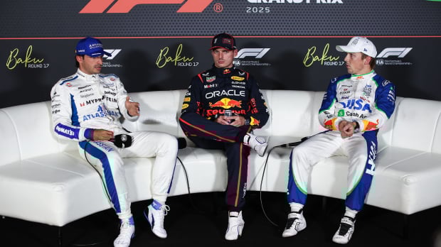 Carlos Sainz, Max Verstappen, Liam Lawson, generic, 2025
