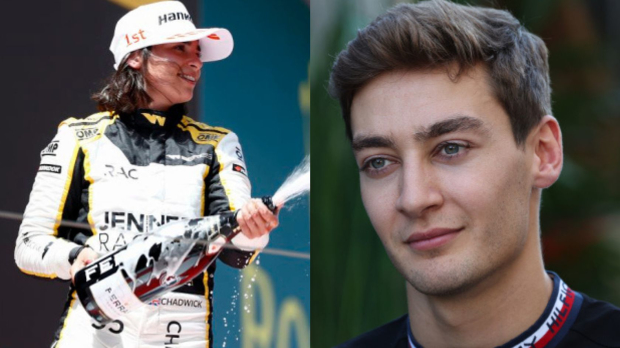 George Russell, Mercedes, Jamie Chadwick, Williams, 2023