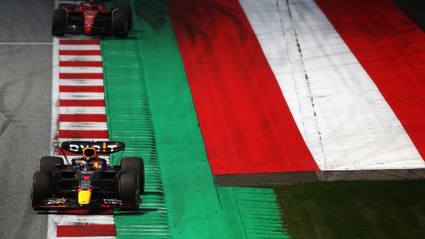 Verstappen, Leclerc, Austria, 2022