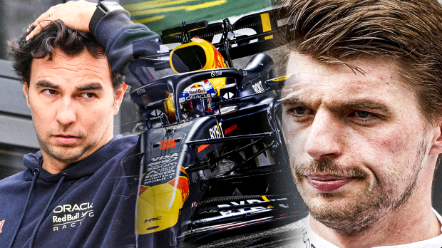 Verstappen, Pérez, RB20, socials