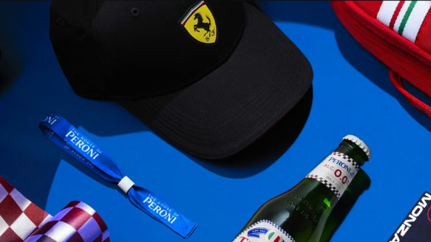 Ferrari's sponsor Peroni