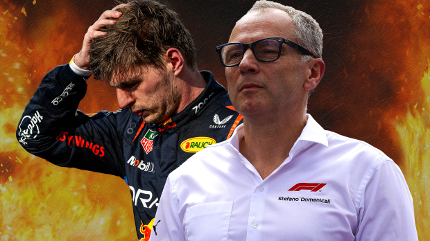 Stefano Domenicali and Max Verstappen