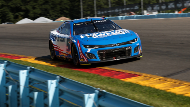 An image of Kyle Larson in the No. 5 Hendrick Motorsports Chevrolet at Watkins Glen
