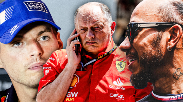 Vasseur, Hamilton, Verstappen, socials