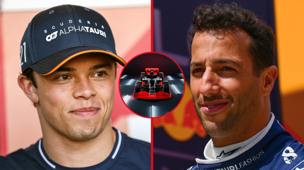 Nyck De Vries, Daniel Ricciardo and Audi
