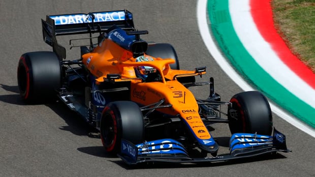 Daniel Ricciardo in practice for the Emilia Romagna GP