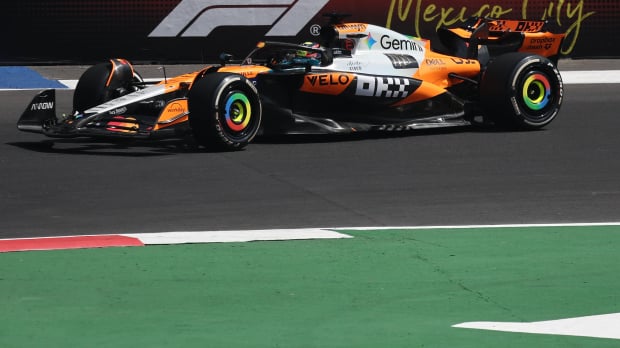 Piastri during FP1 in Mexico