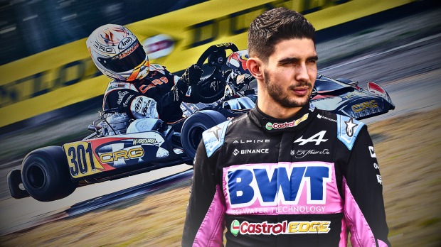 Thumbnail for article regarding rivalry between Ocon and Verstappen