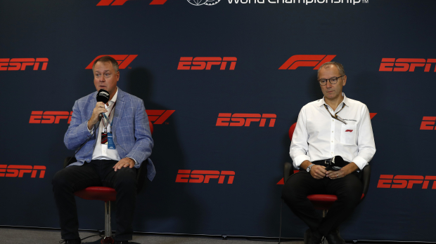 Stefano Domenicali, Burke Magnus, ESPN, United States GP, 2022