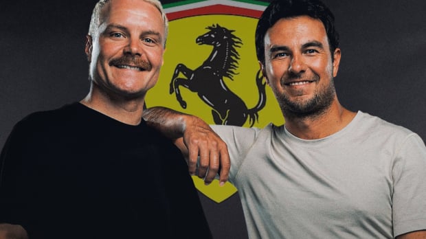 Bottas and Pérez with Cadillac-Ferrari