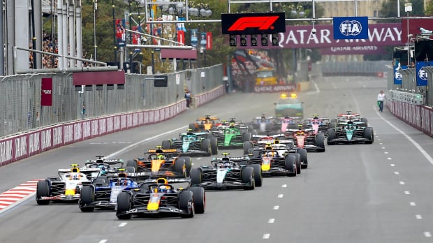 start, baku, f1