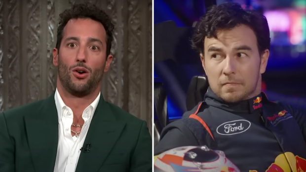 Daniel Ricciardo y Checo Pérez.