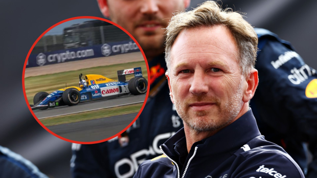 Horner, Vettel, V10 Engine, Silverstone, 2026