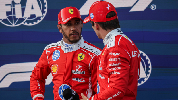Lewis Hamilton, Charles Leclerc, Ferrari, Hungary, 2026 — Photo: © IMAGO