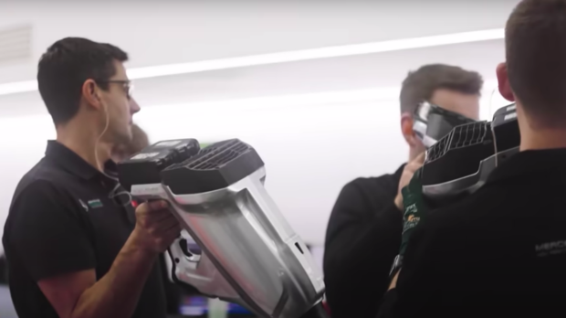 Mercedes fire W14 PU for first time