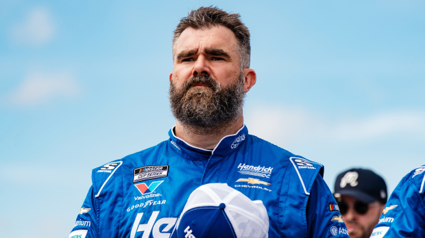 Jason Kelce hits new heights with first NASCAR race win in pit crew role