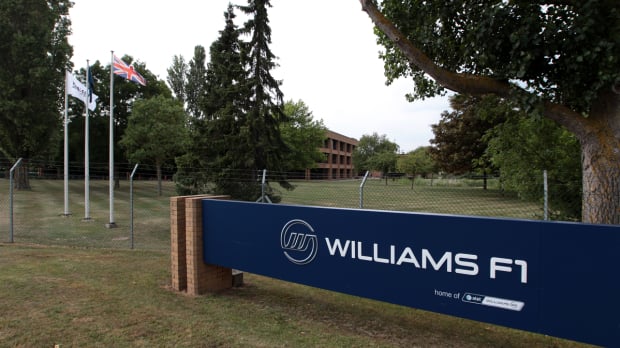 A picture of the Williams factory sign at Grove