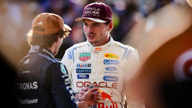 Verstappen and Antonelli after qualifying in Austin — Foto: © IMAGO