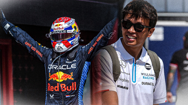 Albon, Verstappen, social