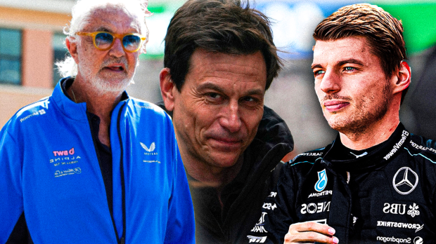 Briatore, Wolff, Verstappen, socials — Foto: © IMAGO x GPFANS