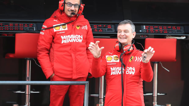 Thierry Baritaud (right) has been with Ferrari since 2000