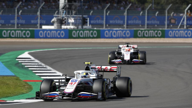 Mick Schumacher and Nikita Mazepin at Silverstone