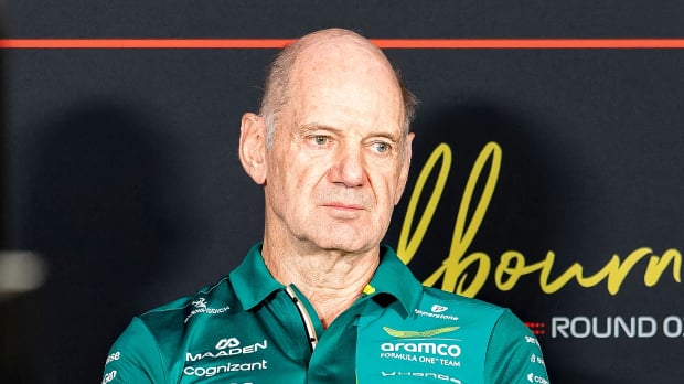 Adrian Newey staring into space at the 2026 Australian Grand Prix press conference — Photo: © IMAGO