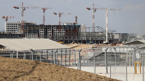 An image of the new Madring circuit under construction in August 2026 ahead of the Spanish Grand Prix — Photo: © IMAGO