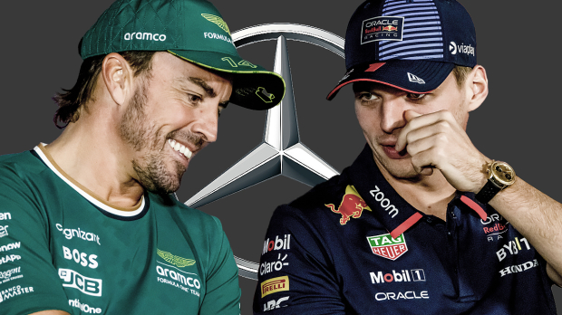 Fernando Alonso and Max Verstappen