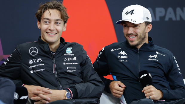 George Russell, Pierre Gasly, Mercedes, Alpine, Japan, 2024
