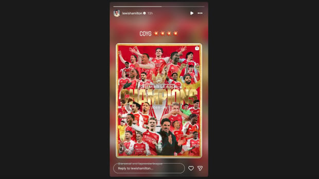 Lewis Hamilton's Instagram Story