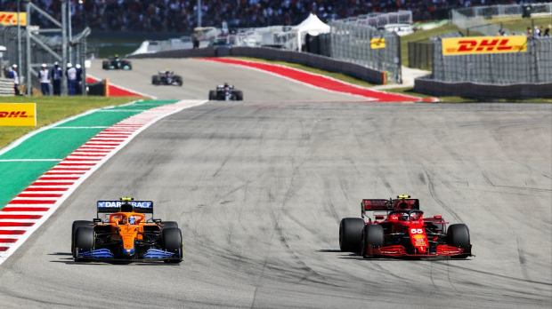 Norris, McLaren, Sainz, Ferrari, United States GP