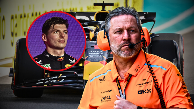 Thumbnail for article regarding Brown on Verstappen