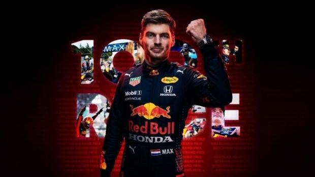 Verstappen Red Bull 100
