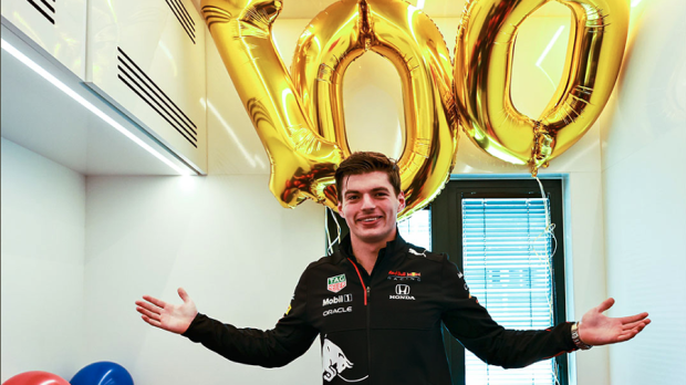Verstappen viert feest