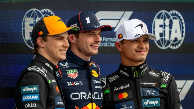 Oscar Piastri, Max Verstappen, Lando Norris, McLaren, Red Bull, British GP, Britain, 2025