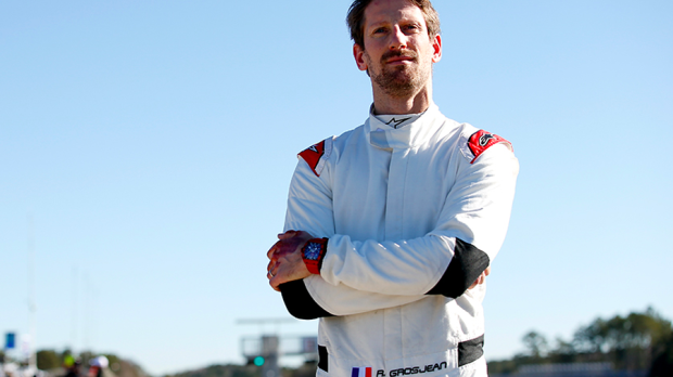 Romain Grosjean on his first day of IndyCar testing
