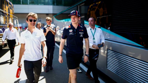 Lando Norris and Max Verstappen