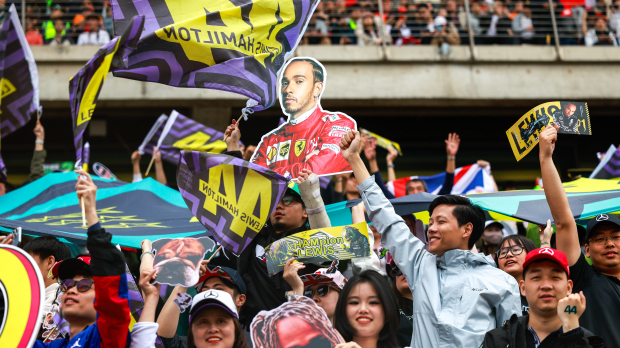 Fans at Shanghai International Circuit in China