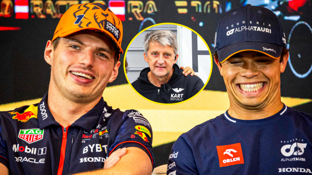 Chiesa, De Vries, Verstappen, socials — Foto: © IMAGO x GPFANS