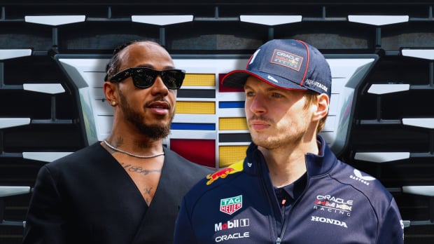 lewis hamilton, max verstappen, cadillac, red bull