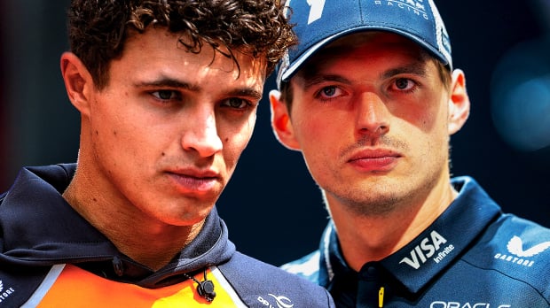 Lando Norris and Max Verstappen