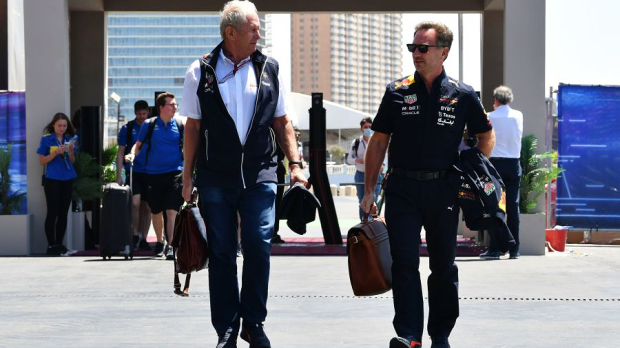Dr. Helmut Marko and Christian Horner from Red Bull