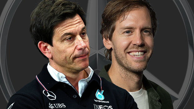 Toto Wolff and Sebastian Vettel