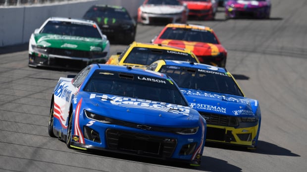 An image of the NASCAR Cup Series race at Gateway in 2024