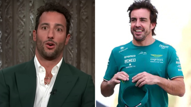 Daniel Ricciardo and Fernando Alonso