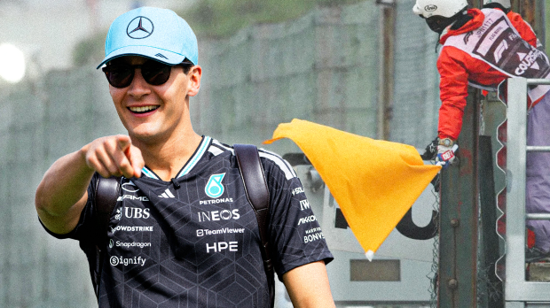 Russell, Yellow flag, socials — Foto: © IMAGO x GPFANS