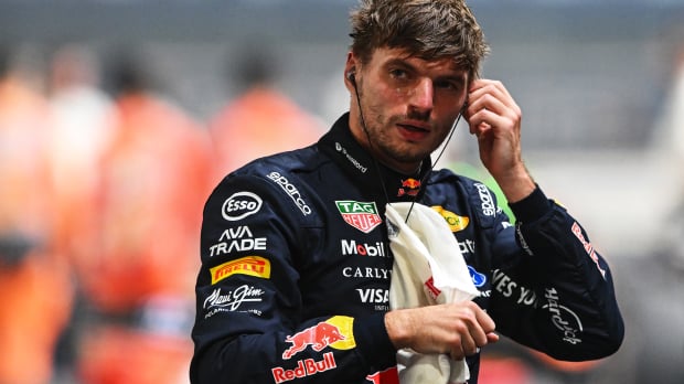 Verstappen after taking pole for Sprint in Singapore — Foto: © Red Bull Content Pool